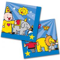 20x Bumba themafeest servetten blauw 33 x 33 cm papier   - - thumbnail