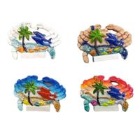 Zee & Strand Souvenir Magneet Krab-vormig Schelpen & Dolfijn