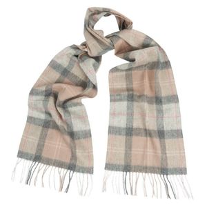 Tartan Scarf dames taupe/pink