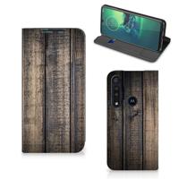 Motorola G8 Plus Book | Wallet Case | Steigerhout