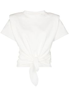 ISABEL MARANT t-shirt à détail noué - Blanc