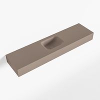 MONDIAZ LEX Smoke vrijhangende solid surface wastafel 120cm. Positie wasbak midden - thumbnail