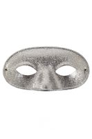 Oogmasker Glitterzilver Domino