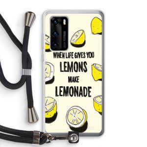 Lemonade: Huawei P40 Transparant Hoesje met koord