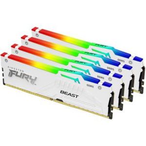 Kingston DDR5 Fury Beast White RGB 4x32GB 5600
