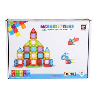Science Magnetische tegels 45 delig 6,5 cm