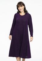 Yoek Jurk LUREX | Paars | Maat 54/56