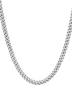 David Yurman collier en chaîne 8 mm serti de diamants - Argent