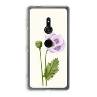 Purple poppy: Sony Xperia XZ2 Transparant Hoesje