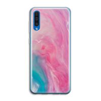Roze explosie: Samsung Galaxy A50 Transparant Hoesje