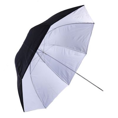 Falcon eyes flitsparaplu ur-32wb wit/zwart 80 cm