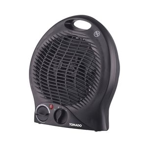 Tomado THF2001B - Ventilator kachel - Tot 24m² - 2 warmtestanden 1 ventilatorstand - Vrijstaand - Zwart