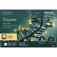 Lumineo Kerstverlichting cluster 288led softgold