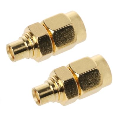 2 stks SMA male naar MCX vrouwelijke RF coaxiale connector