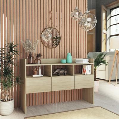 Dressoir 105x30x70 cm bewerkt hout sonoma eikenkleurig