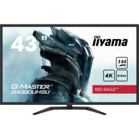 Iiyama G-Master Red Eagle G4380UHSU-B1 Gaming monitor Energielabel F (A - G) 108 cm (42.5 inch) 3840 x 2160 Pixel 16:9 0.4 ms HDMI, DisplayPort, Hoofdtelefoon - thumbnail