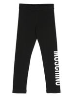 Moschino Kids legging taille-haute à logo imprimé - Noir - thumbnail