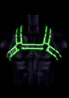Buckle Bulldog Harness - GitD - Neon Green/Black - S/M - thumbnail