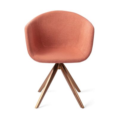 Jesper Home Yuni eetkamerstoel Coral Crush turn rose