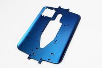 Chassis, 6061-t6 aluminum (4.0mm) (blue) (standard replacement for all maxx series) - thumbnail
