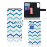 Huawei P40 | Telefoon Hoesje | Zigzag Blauw