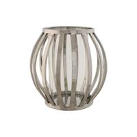 Kaarshouder Home ESPRIT Zilverkleurig Kristal Staal 19 x 19 x 19 cm - thumbnail