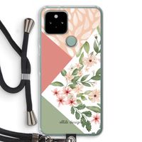 Sweet heaven geometrics: Pixel 5 Transparant Hoesje met koord