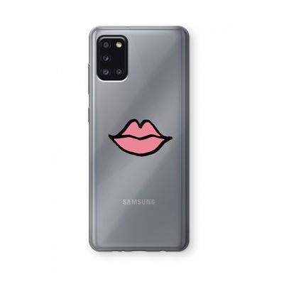Kusje: Samsung Galaxy A31 Transparant Hoesje