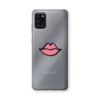 Kusje: Samsung Galaxy A31 Transparant Hoesje