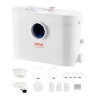 VEVOR Beschermende Waterpomp Opvoersysteem Rioolpomp 700W, 9600l/u Flow, 10M Opvoerhoogte 99% Effectief Antimicrobieel Met 3 Waterinlaten Voor Toilet, Kelder, Keuken, Gootsteen, Badkuip, Rioolafvoer, Afwasmachine