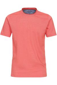 Redmond Casual Regular Fit T-Shirt ronde hals rood, Effen