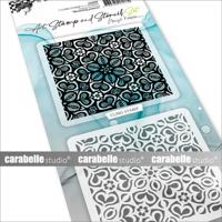 Carabelle Studio • art stamp & stencil set blooming pattern