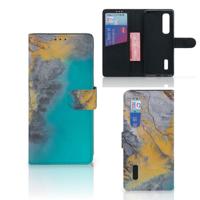 OPPO Find X2 Pro | Bookcase | Marble Blue Gold