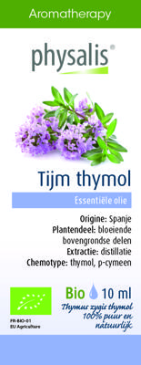 Physalis Aromatherapy Essentiële Oliën Tijm Thymol Olie 10ml