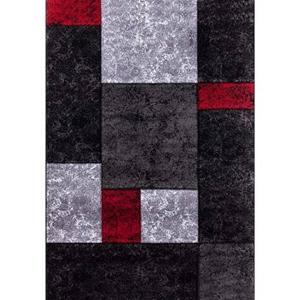 Tapeso Modern Vloerkleed Hawaii Rood 1330 - 160x230 cm