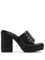 Senso mules Yvonne 110 mm en cuir - Noir