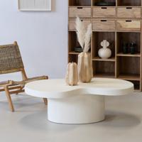 Salontafel Olivia Organisch Beige 120cm - Giga Meubel