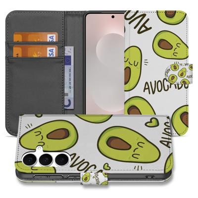 Samsung Galaxy S25 FE Avocado Hoesje Groen Met 3 Pasjes TPU Samsung Galaxy S25 FE Avocado Hoesje Groen Met 3 Pasjes TPU