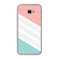 Strepen pastel: Samsung Galaxy J4 Plus Transparant Hoesje