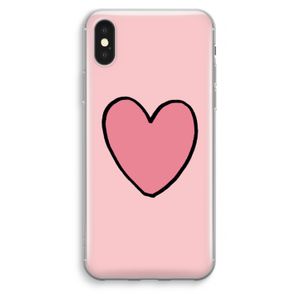 Hartje: iPhone XS Max Transparant Hoesje
