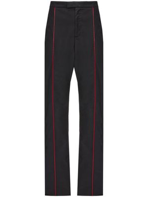 Ferragamo pantalon de jogging à bords contrastants - Noir