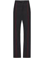 Ferragamo pantalon de jogging à bords contrastants - Noir