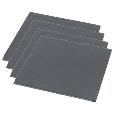 Set van 4x stuks leisteen serveerplanken 30 x 30 cm