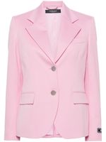 Versace blazer en velours à simple boutonnage - Rose