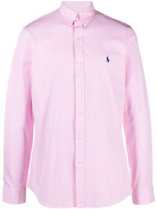 Polo Ralph Lauren chemise rayée à logo brodé - Rose