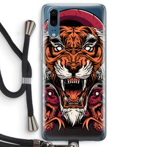 Tiger and Rattlesnakes: Huawei P20 Transparant Hoesje met koord