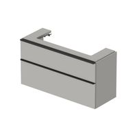 Badmeubel Duravit D-Neo Wand 118.4x44.2x62.5 cm Mat Betongrijs Duravit