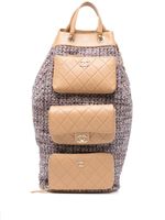 CHANEL Pre-Owned sac à dos en tweed (2019) - Rose - thumbnail