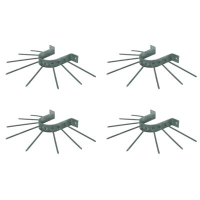 Regenpijpbeschermers - 4x - anti klimbeugels voor regenpijpen - 10,5 cm - metaal