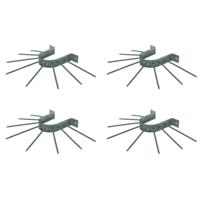 Regenpijpbeschermers - 4x - anti klimbeugels voor regenpijpen - 10,5 cm - metaal